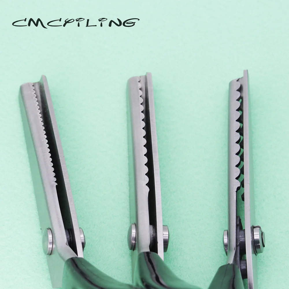 Forbici da sarto CMCYILING/Round & TriangleTooth/forbice da cucito a forma di Zigzag per cucito fai-da-te/cesoie per tessuto o pelle