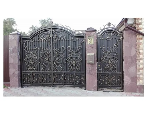 

Hench 100% handmade forged custom designs ornate Australia fence gate Australia hot selling in Australia United States