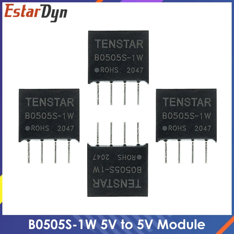 Convertidor de B0505S-1W de 5V a 5V, módulo de potencia CC, aislamiento de 1000VDC