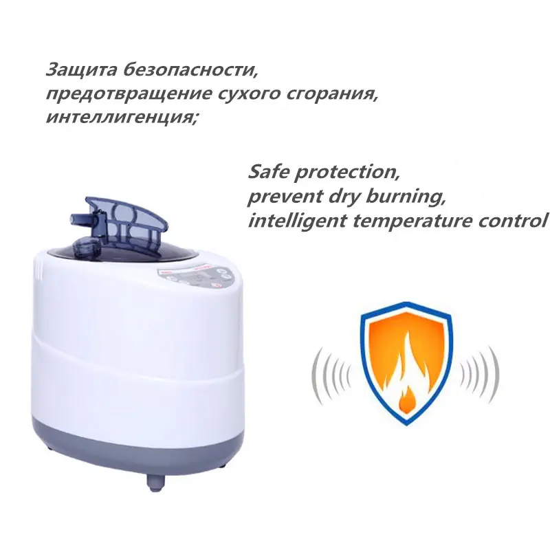 Steam Generator EU US Plug 2000W Larger Capacity 4L Steamer Pot For Home Sauna Wooden Barrels