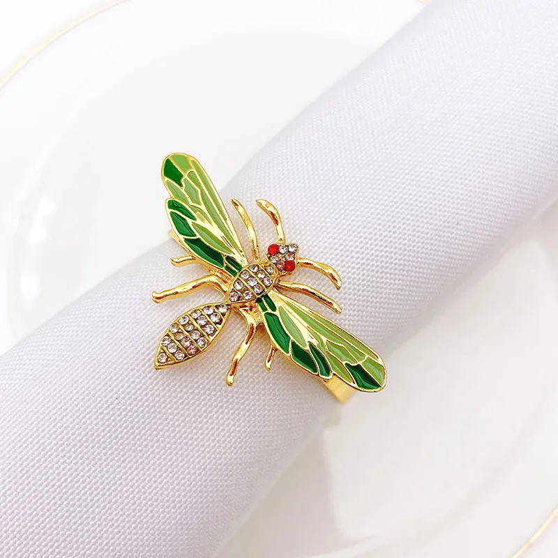 

24pcs/lot New napkin ring bee napkin button wedding banquet holiday party desktop decoration napkin ring