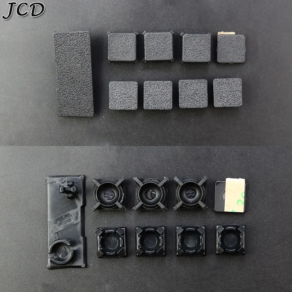 JCD 9 in 1 Full set dust plug cover For PS3 slim Screw Rubber Plug Boot Fat Model For PS3 2000 3000 4000 Console