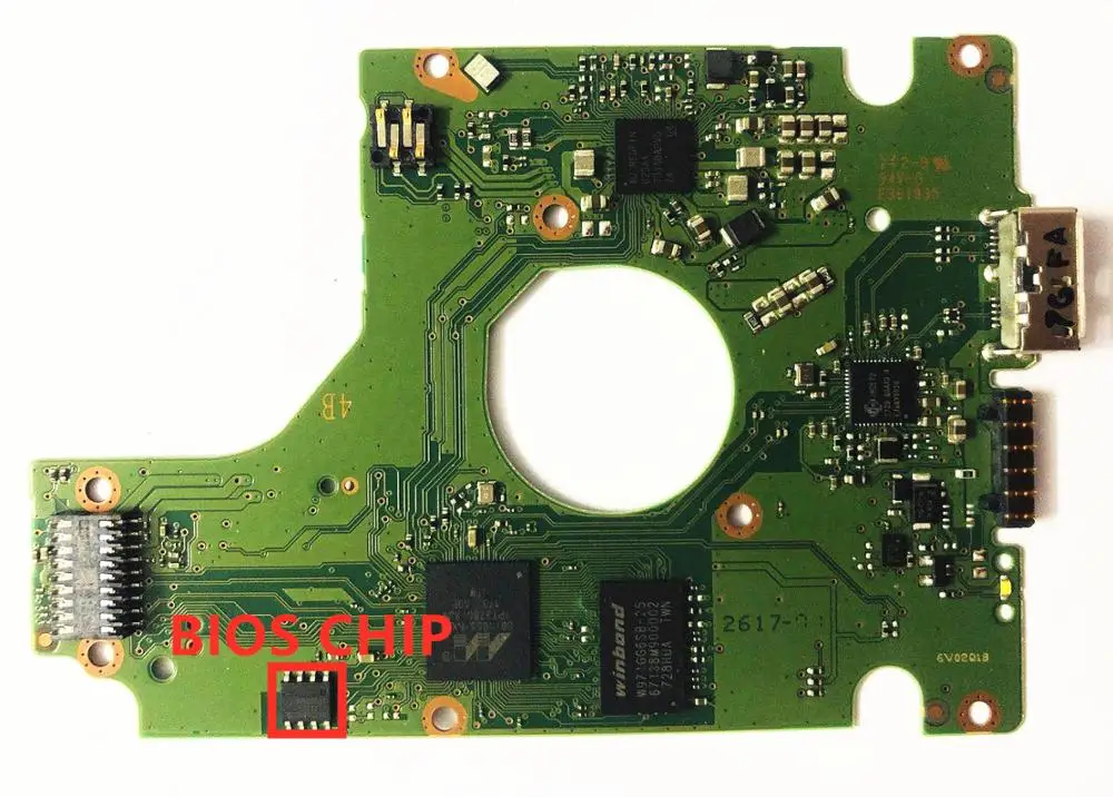 Western Digital / HDD PCB  USB 2.5 / 2060-800069-001 REV P1 ,  2060 800069 001  / 800069-B01 /  WD10SMZW WD10SDZW WD5000LMZW