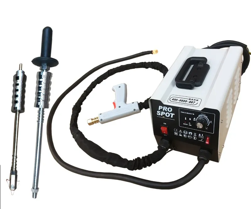 Soldador portátil para conserto de carro, 220v, conjunto de soldagem, equipamento para painel do carro, puxador, dispensador de amassados, soldador de ponto ativo
