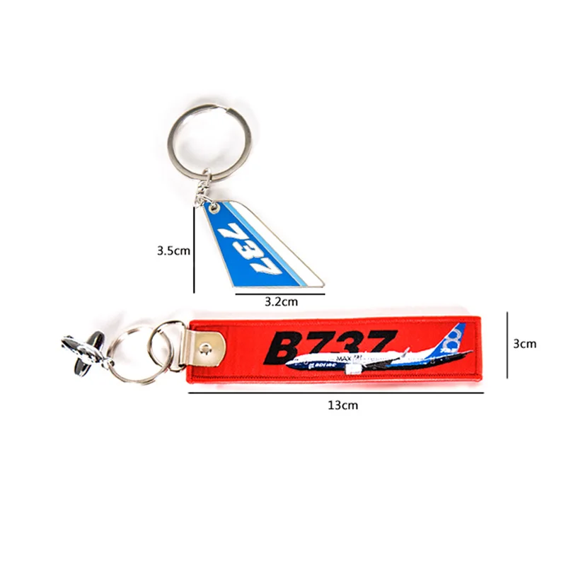 Boeing B787 B747 B737 B777 aircraft tail Embroider Travel Luggage Bag Tag Best Gift for Flight Crew Aviation Keychain