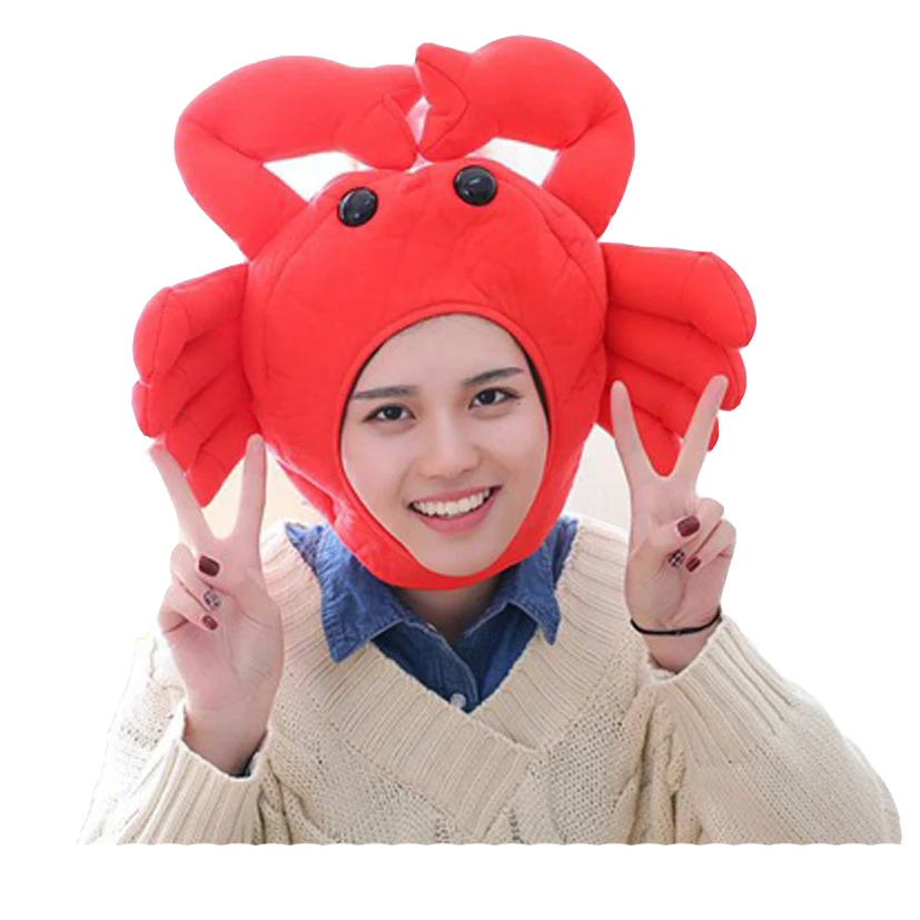 

Japanese Lshihara Rimi With The Same Crab Headgear Hood Hat Plush Toy Birthday Stuffed Cap Gift