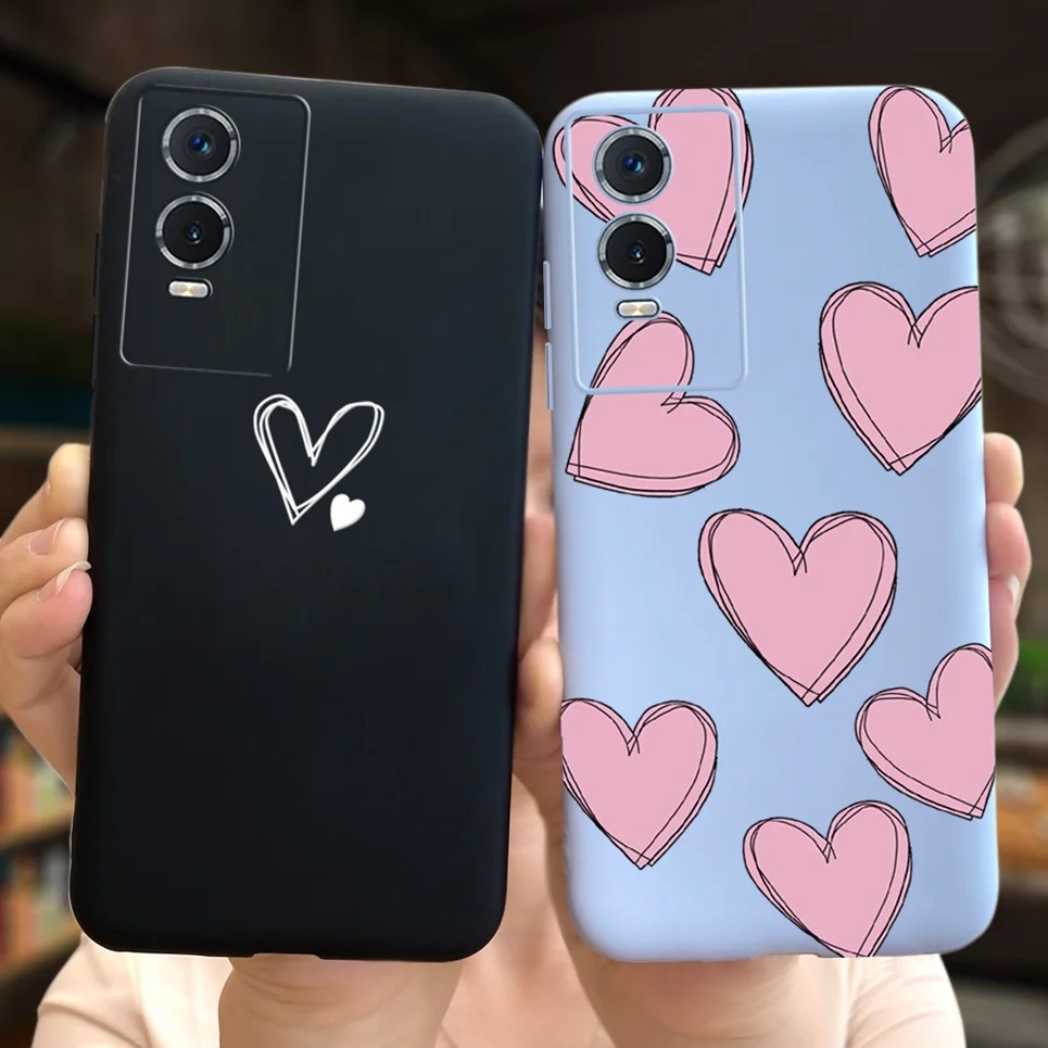 Phone Case For Vivo Y76 5G Case Soft TPU SiliconeOn Fundas VivoY76 Y 76 V2124 6.58" CasingBack Cover Fashion Animals Flowers