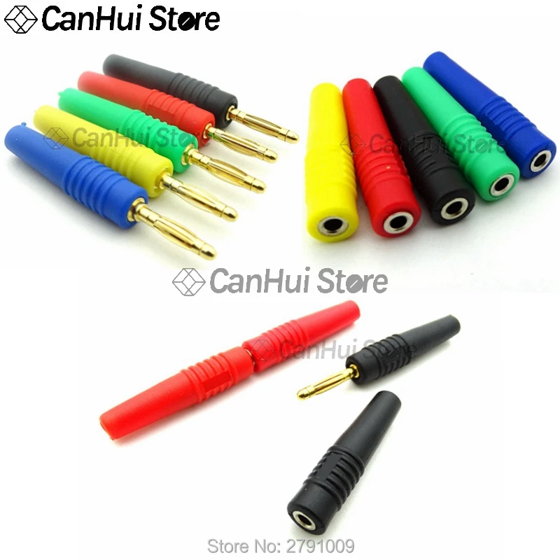 5Pcs 2Mm Banaan Stopcontact 10A Kleine Lantaarn Plug 2.0 Mannelijke/Vrouwelijke Connector Zuiver Koper Hoogspanning voeding Terminal