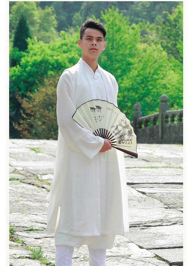 Custom Make Long Vest for Tai Chi Uniform Shaolin Monk Kung Fu Wing Chun Taoist Martial Arts Suit