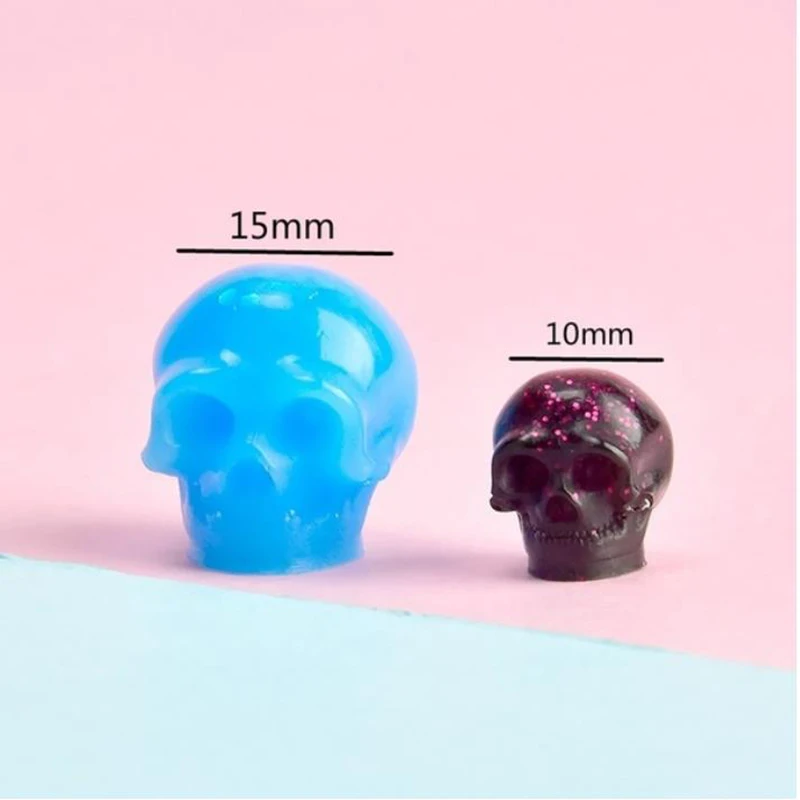 3D Skull Silicone Mold Resin Epoxy Resin Diy Halloween Theme Jewelry Ice Making Tool Kitchen Baking Tools 1 Pc