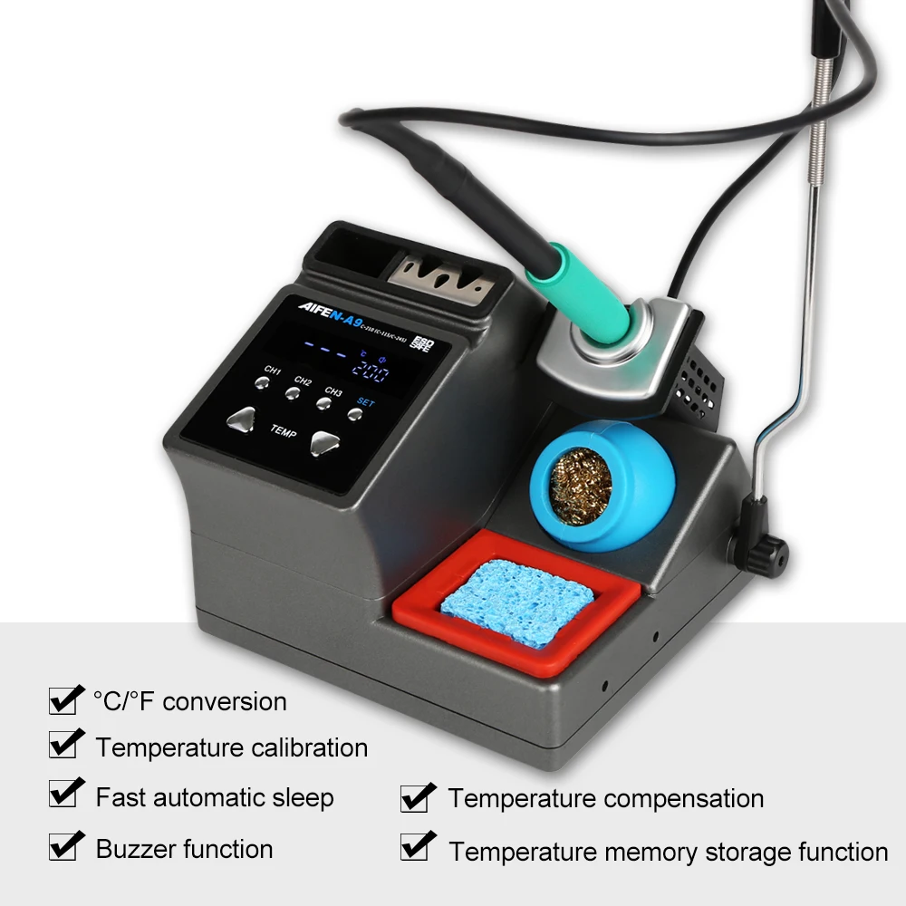 AIFEN-A9 Soldering Station T210/T245 Serie Handle With C210/C245/C115 Soldering Iron Tips 120W Welding Rework Station