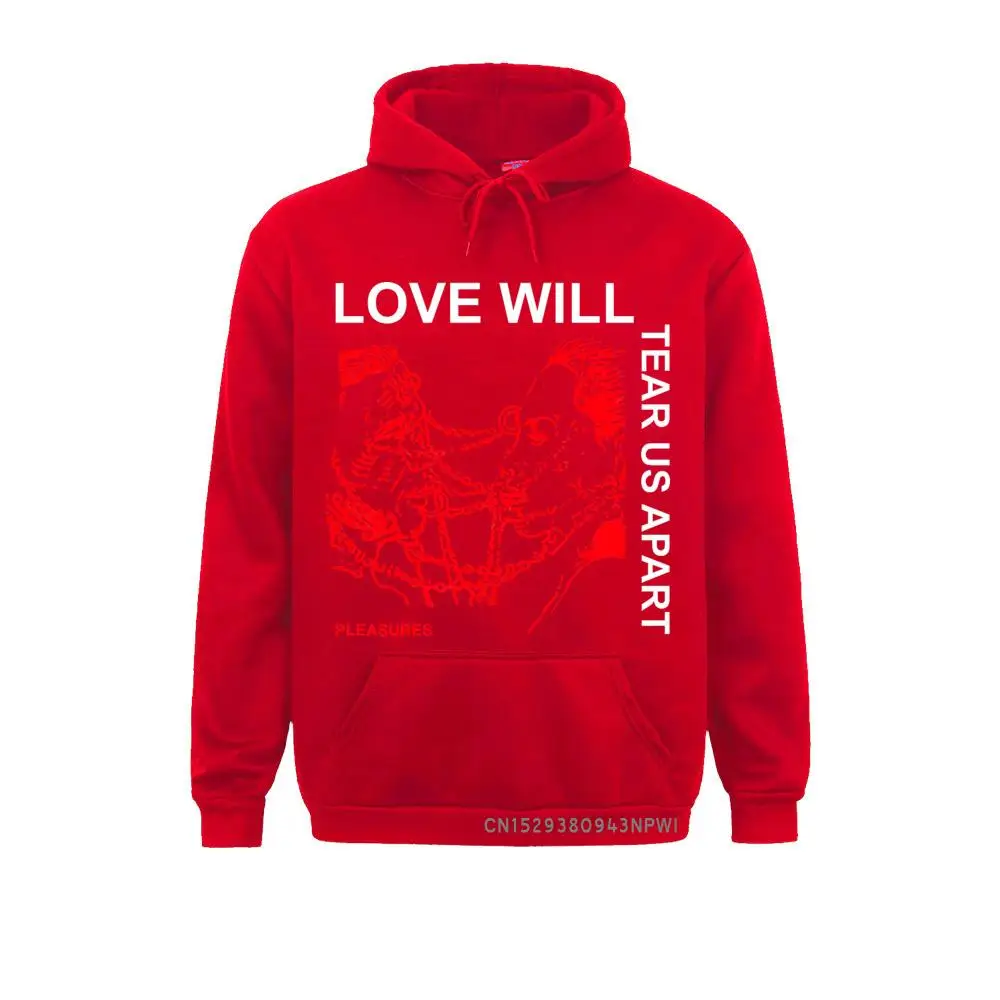 Love Will Tear Us Apart Graphic Sweatshirt Men Male Hip Hop Pocket Costume Hoodie Tumblr Fashion Grunge Hipsters Punk Style Top