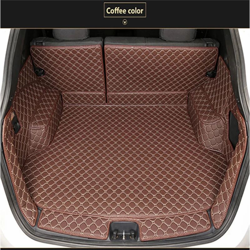 Full Set Waterproof Car Trunk Mat For Skoda all models Yeti Kodiaq Spaceback Rapid Fabia Superb Octavia auto accessories car