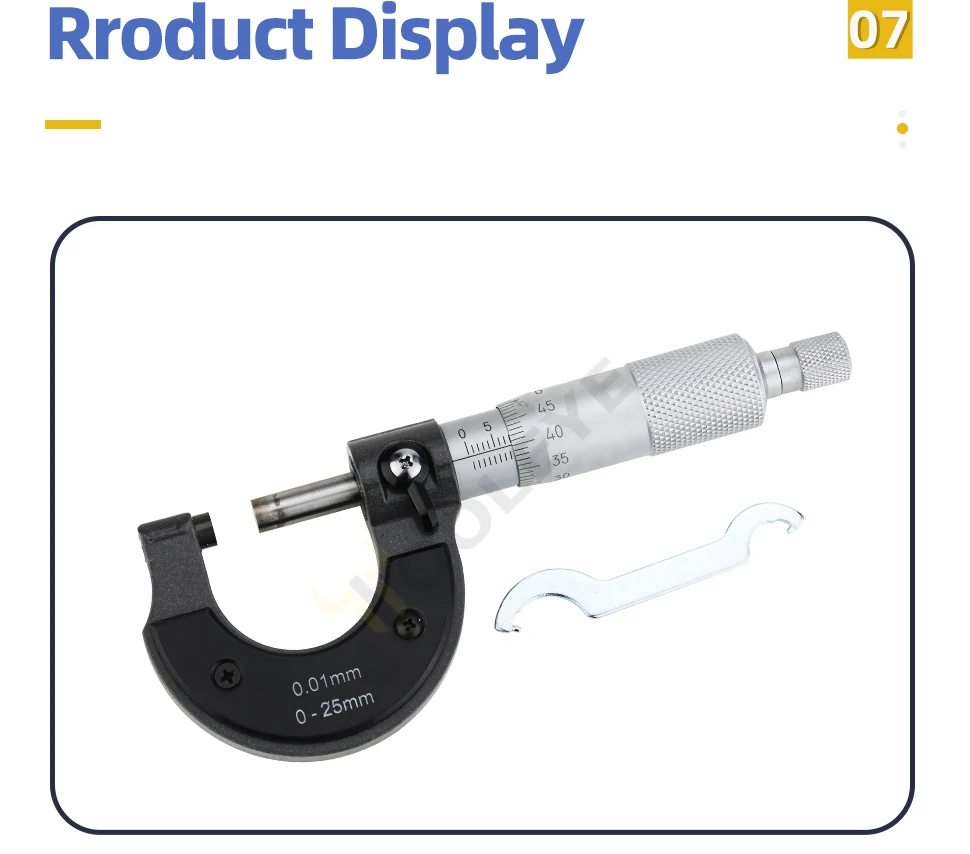 External Micrometer Set Outside Micrometer Micro Meter Mechanical Micrometers Measuring Tools Micrometric Gauges For Measurement