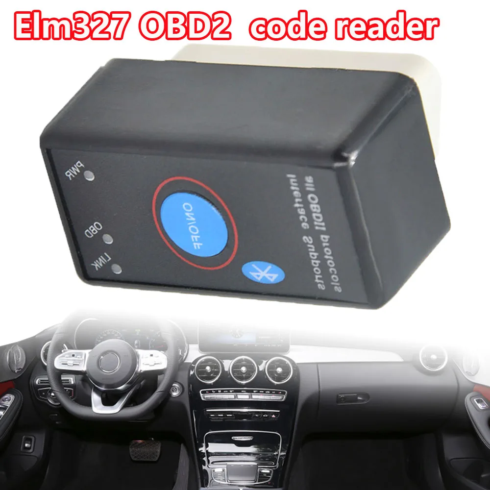 Bluetooth Power Switch on/off 12V OBDII Diagnostic tool ELM327 V1.5 PIC18F25K80 Chip OBD2 Code Reader Scanner NX101 for Android