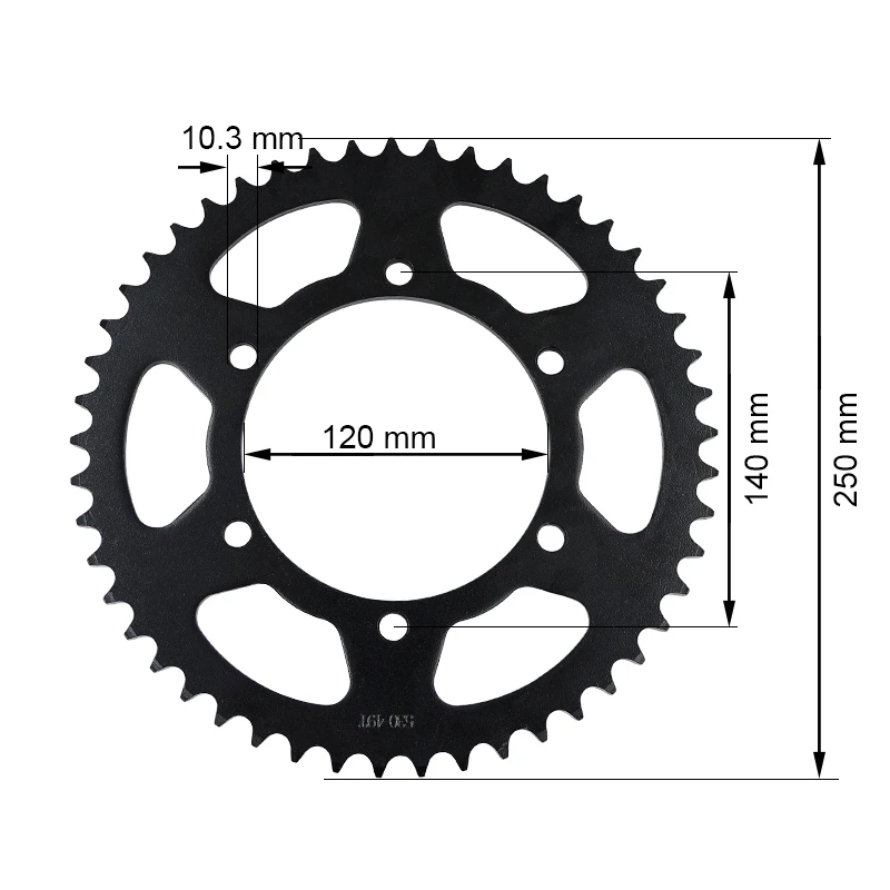 Motorcycle-Accessories Rear Sprocket Wheel 49T Teeth Gear For KAWASAKI VN800 C1 - C2/E1 - E6 F A3 - A11 B1 - B10 ZZ-R600 ZX600