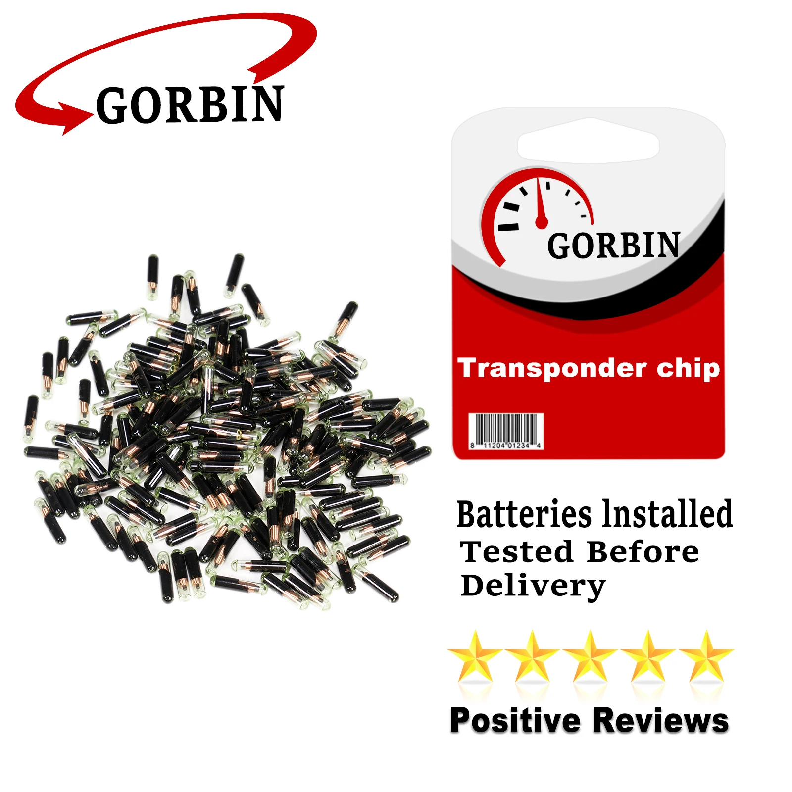 GORBIN ID48 Chip Car Key for VW Audi Seat Skoda Porsche Transponder Glass Chip ID 48 Blank New Not Coded