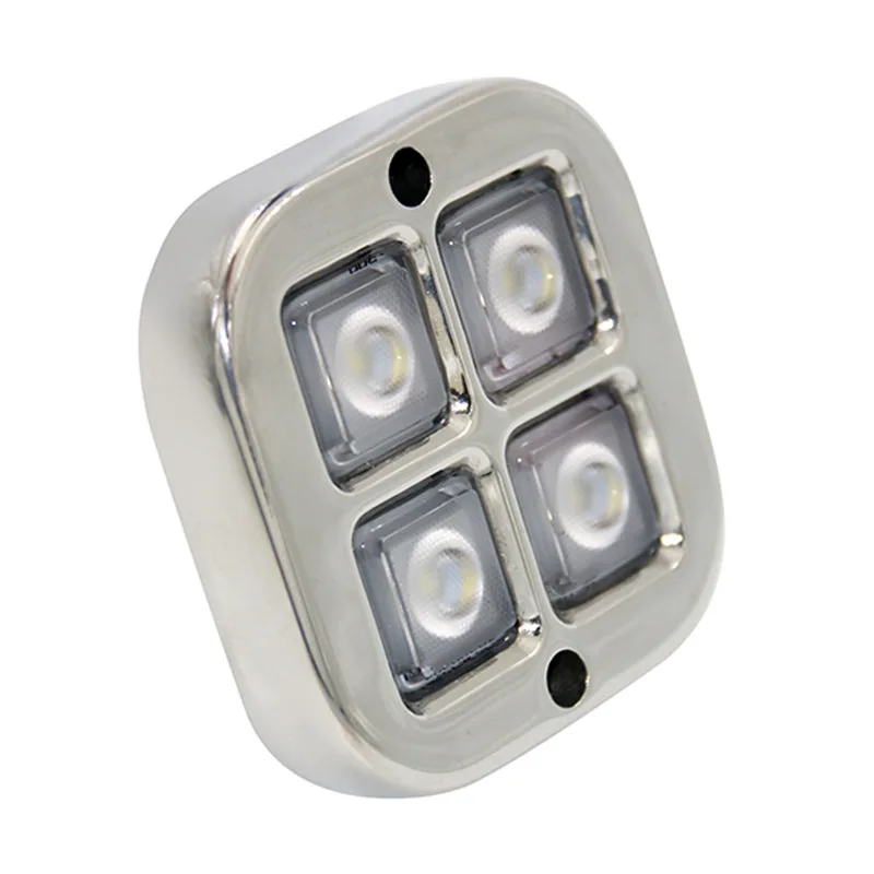 4W 12W 20W RGB RGBW Bluetooth Wireless Control IP68 12V Square Submersible Marine Stern Yacht Boat Rear LED Underwater Light