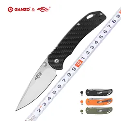 Ganzo F753M1 58-60HRC 440C blade G10 or carbon fiber handle folding knife Survival knife outdoor camping EDC tool Pocket Knife