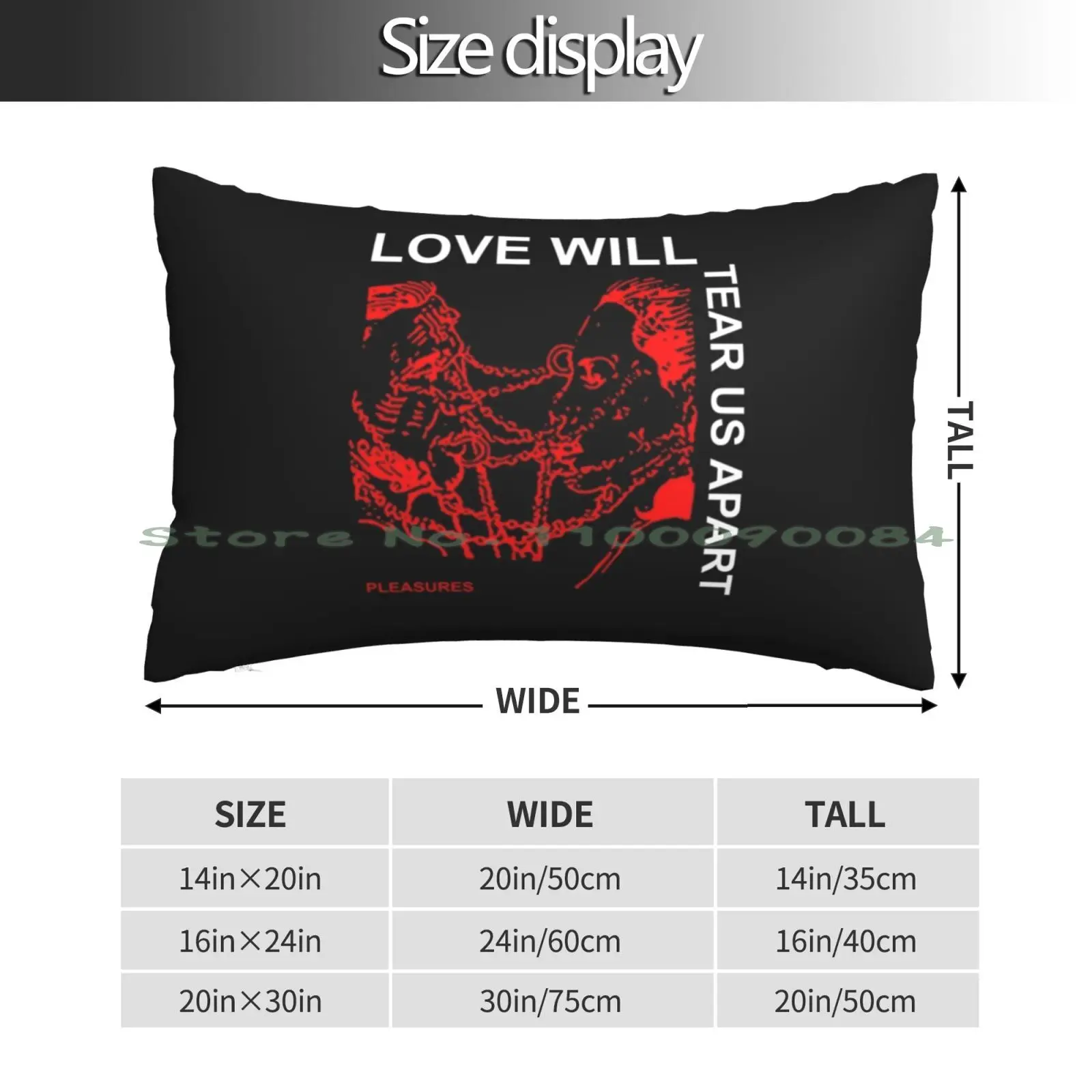 Love Will Tear Us Apart Joy Division S Tee Gift Classic Pillow Case 20x30 50*75 Sofa Bedroom Robert Lewandowski Polish Long