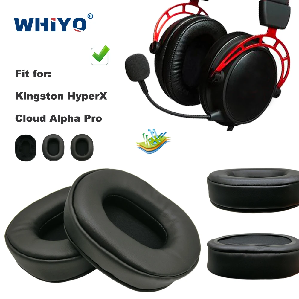 

Сменные амбушюры для наушников Kingston HyperX Cloud Alpha Pro, Кожаная подушка, бархатный чехол для наушников