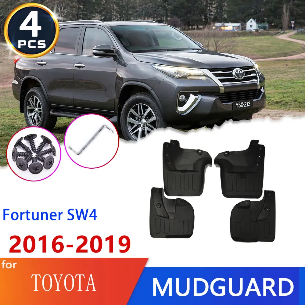 

Car Fender Mud Flaps For Toyota Fortuner SW4 AN150 2016~2019 Perodua Road Guards Mudflap Mudguards Splash Goods Accessories 2017