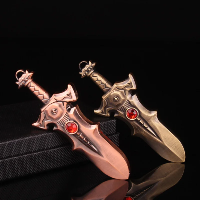 Creative Mini Sword Butane Lighters Refillable Cigarette Lighter Gas Wrench Ornaments Toy Lighter Home Decoration For Gift