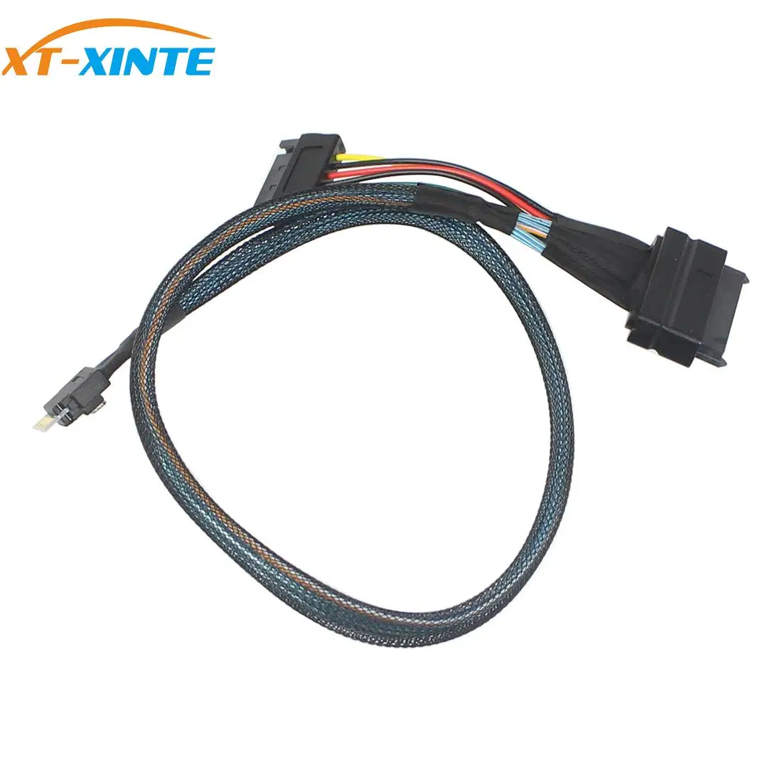 

XT-XINTE U.2 Adapter Cable SFF-8654 Slim SAS to SFF-8639 Line for NVME SSD PCIE Cable Mainboard 750 P3600 P3700 M.2 SSD