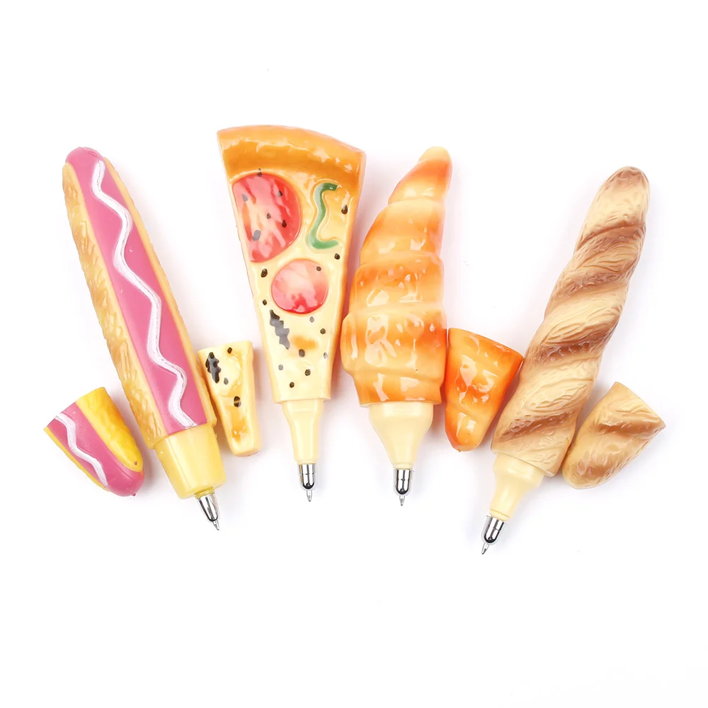 Funny Pizza Ball Pen creative Simulation Bread BallPoint Pens Stationery Canetas Escolar Material Office School Writing Supplies