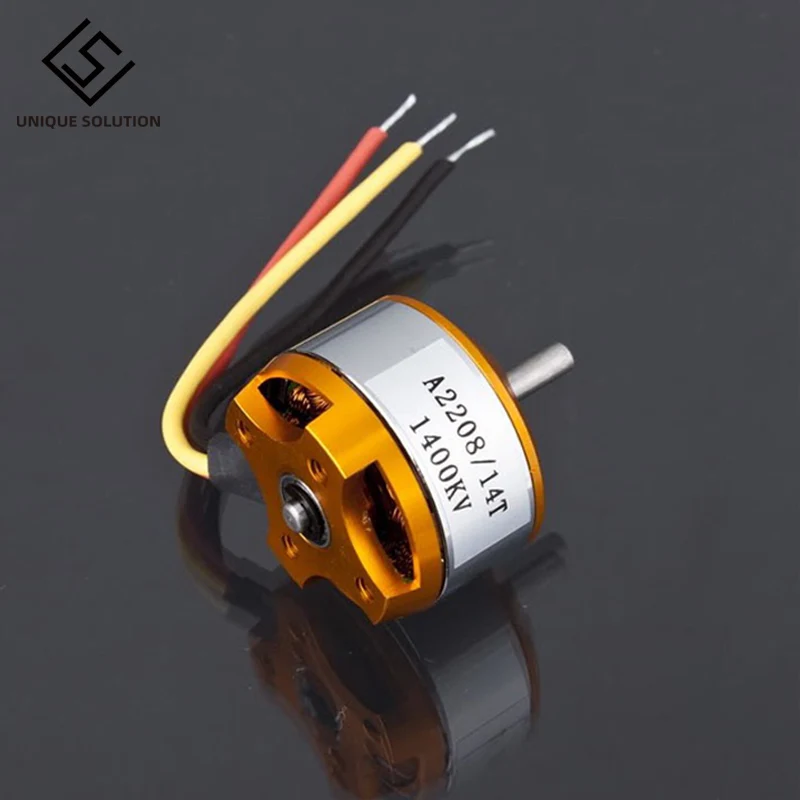 2208 A2208 Brushless Motor 1100KV 1400KV 1800KV 2200KV 2300KV 2600KV 3000KV Outer Rotor For RC DIY Fixing Wing Drone