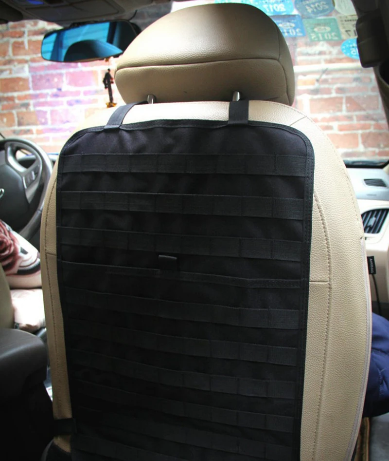 Univerzální auto backseat organizátor taktická molle organizátor úložný outdoorové cestovní silon auto organizátor Seat záda úložný ochránce