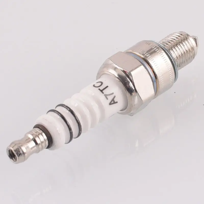 2Pcs Metal Spark Plug A7TC 10mm Fit for Dirt Bike Moped GY6 50cc 70cc 90cc 125cc 150cc Scooter ATV