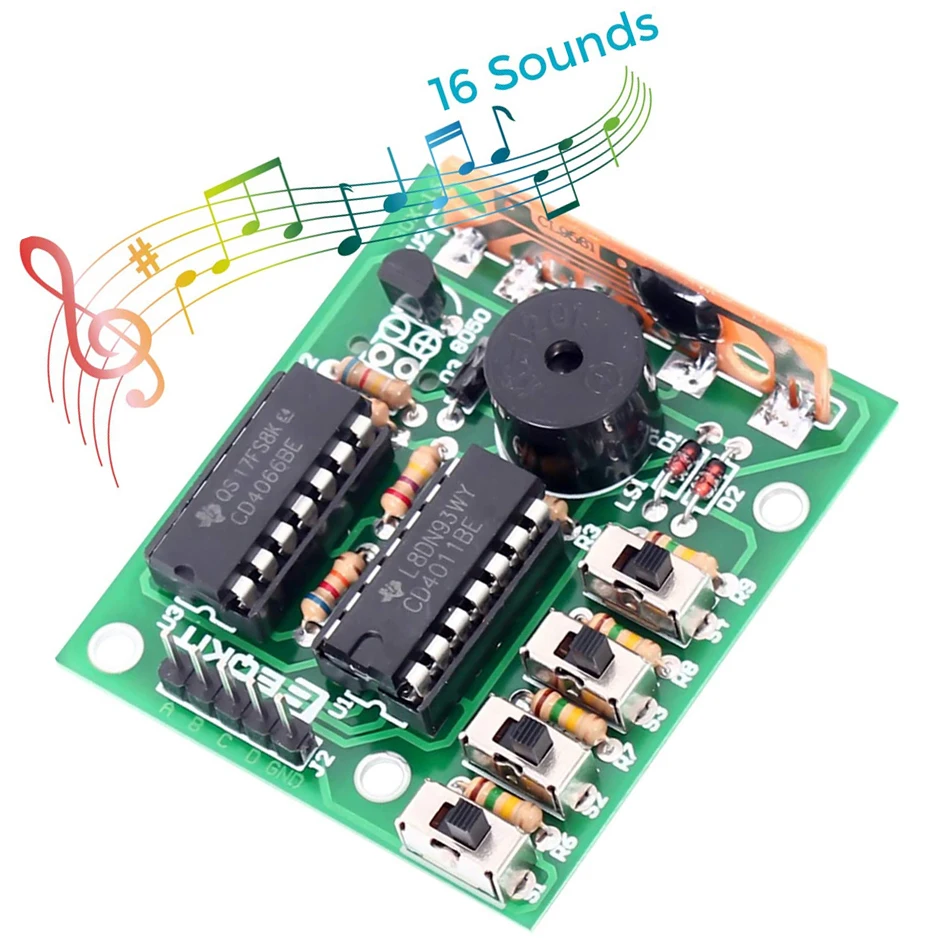 Elektronische DIY 16 Musik Sound Box DIY Kit Modul Löten Praxis Lernen Kits für Arduino BOX-16 Sound Teile komponenten