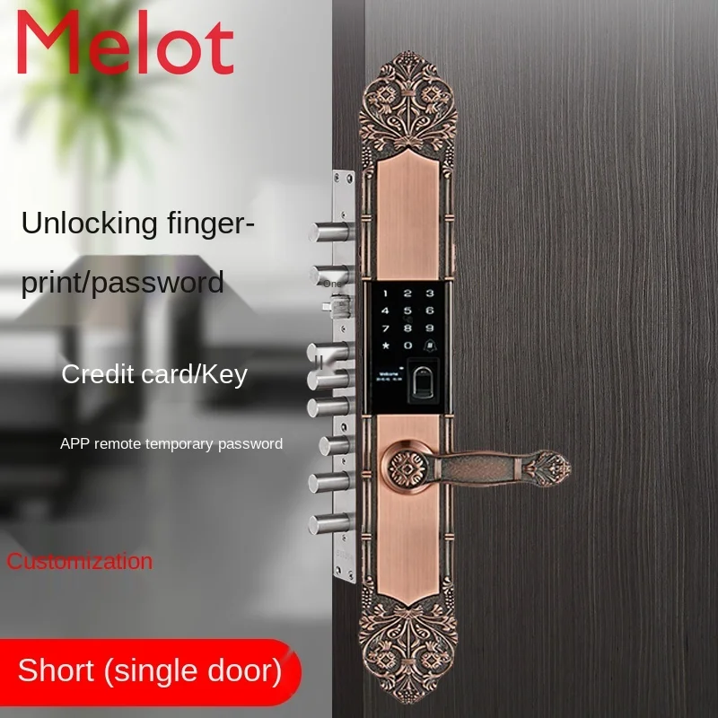 

High-End Luxury Villa Door Fingerprint Lock Double Door Password Lock Household Anti-Theft Door Electronic Lock Smart Lock