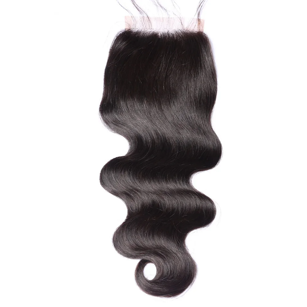 5*5 Silicone Silk Base Lace Closure Human Hair Silk Top Closure  24