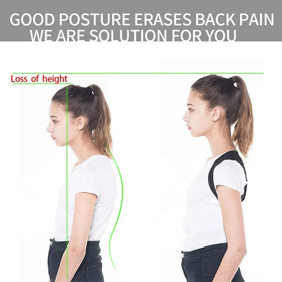 Boys Girls Adjustable Posture Corrector Back Support Children Shoulder Belt Rectify Straighten Correction Pain Relief Beauty Kid