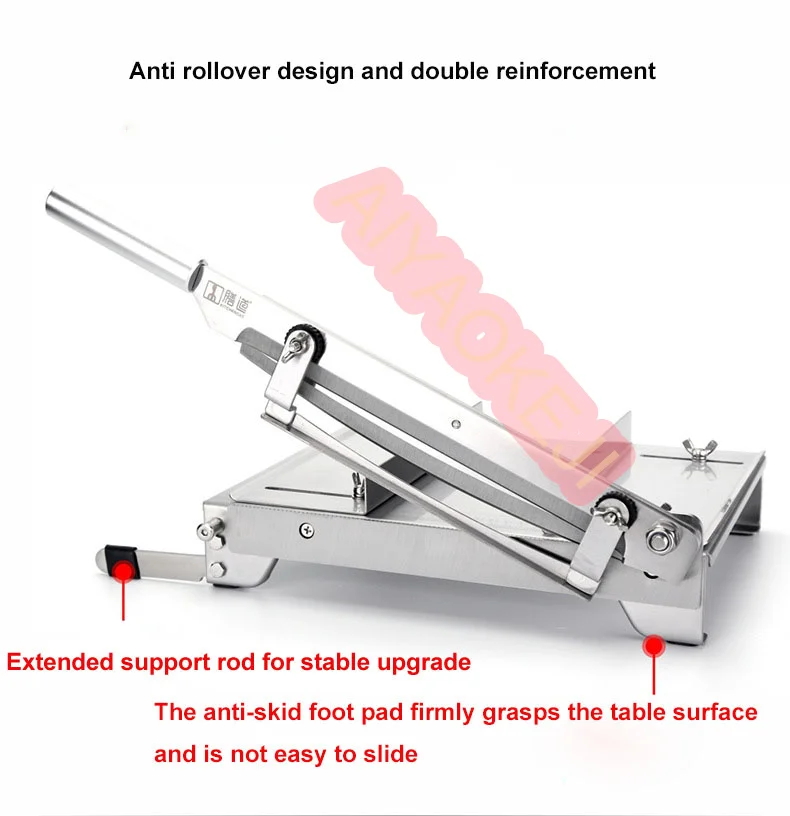 13. 5-Inch Double Edge Cutting Cutter Commerciële Huishouden Bone Cutter Machine Vleesmolen Huishouden Cut Rundvlees En Schapenvlees Rollen