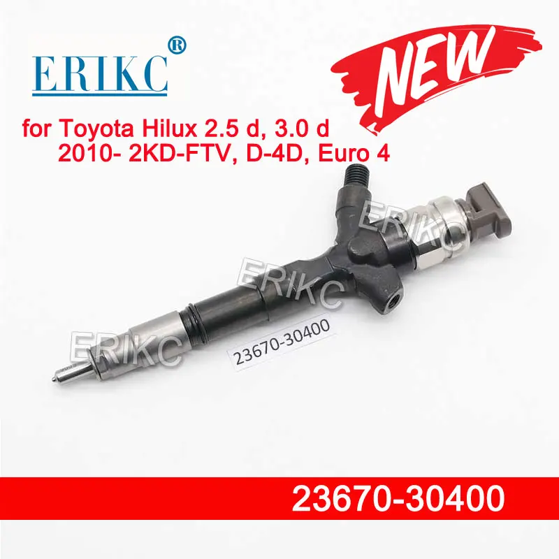 

2367030400 Genuine New Diesel Common Rail Fuel Injector 23670-30400 for Toyota Hilux 2.5 /3.0d 2010- 2KD-1KD FT Euro 4