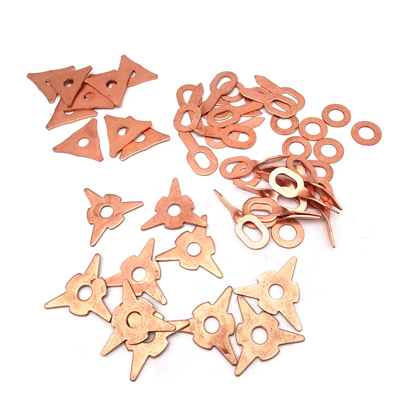 50pcs Mixed Puller Rings Metal Panel Dent Repair Spot Welding Accessories 5Size