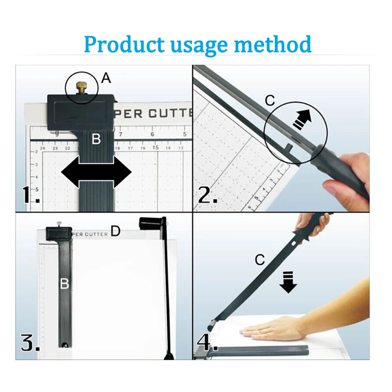 Cortador de guillotina con Base de acero, máquina de corte de papel fotográfico A3, 18 pulgadas, para documentos