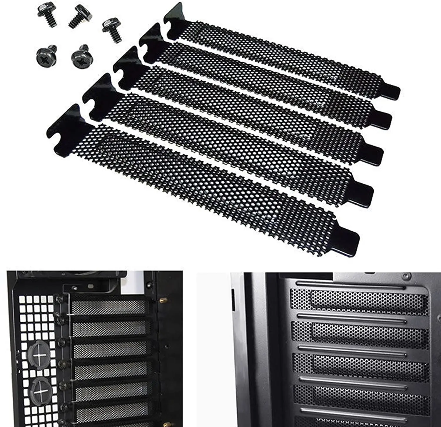 PCI Dust Baffle Slot Cover Steel Full Profile Expansion Hard Steel Plate System Slot Blanking Panel PC Case Chassis Dust Filter