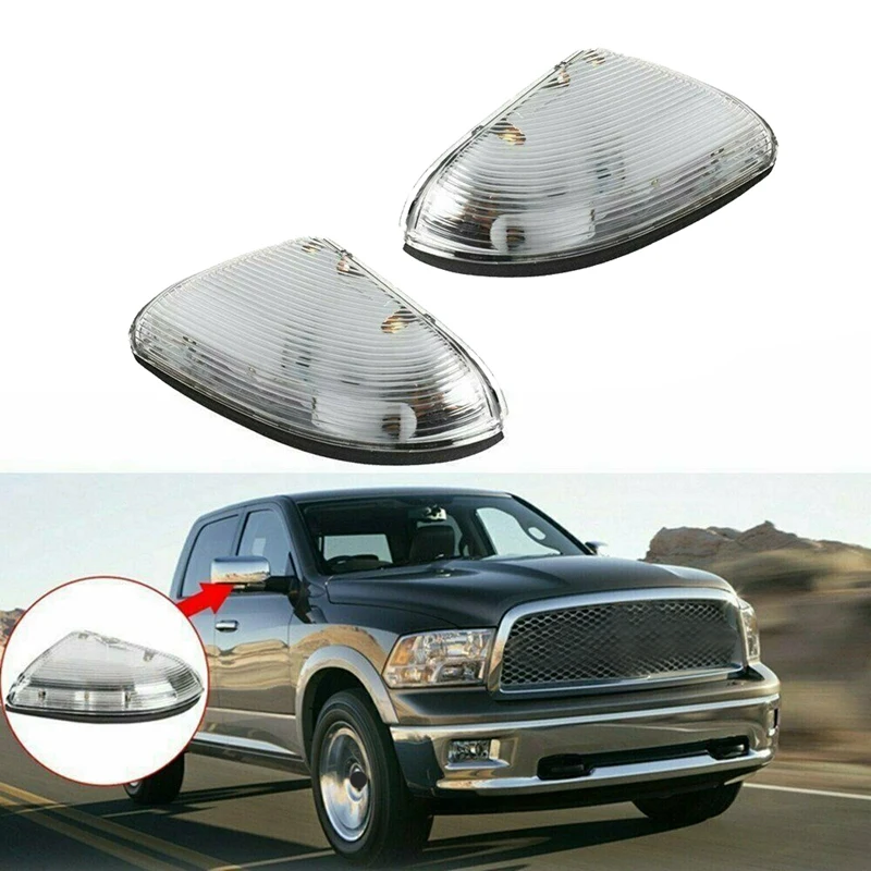 

For Dodge RAM 1500 2009~2014 RAM 2500 2010~2014 Car Side Rearview Mirror LED Turn Light Rear View Indicator Blink Signal Light