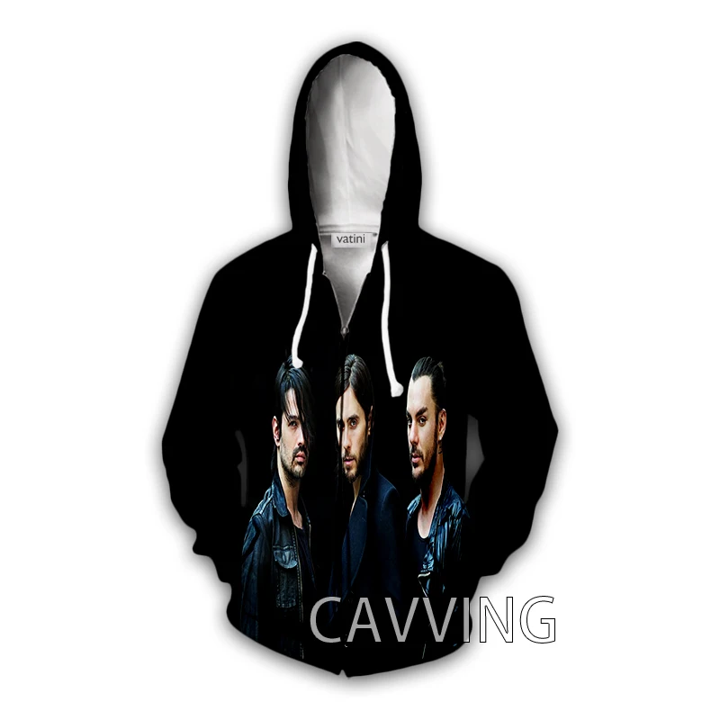 New Fashion  3D Print 30 Seconds to Mars Band Zipper Hoodies Zip Up Hooded Sweatshirts Harajuku Hoodie Hip Hop Sweatshirts  Z01