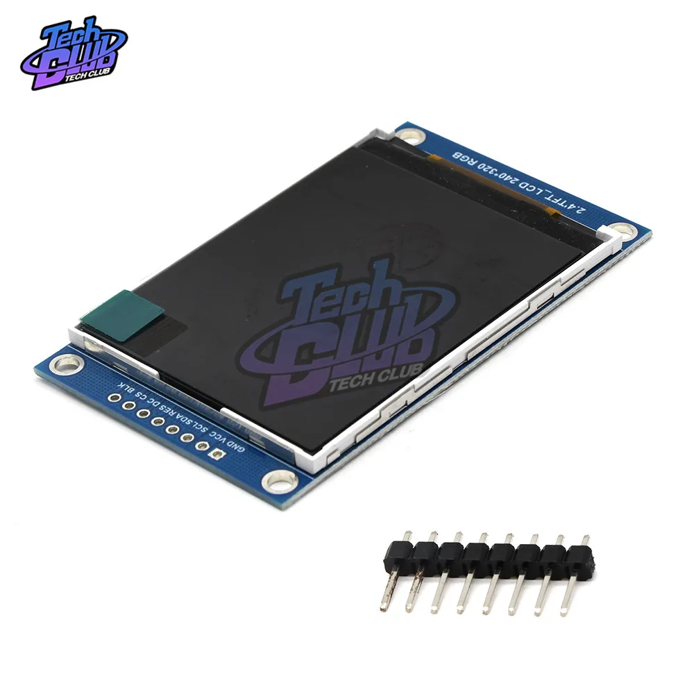 8 Bits 2.4 inch TFT LCD color display Without Touch Panel 240X320 RGB LCD screen SPI serial port module ILI9341 driver