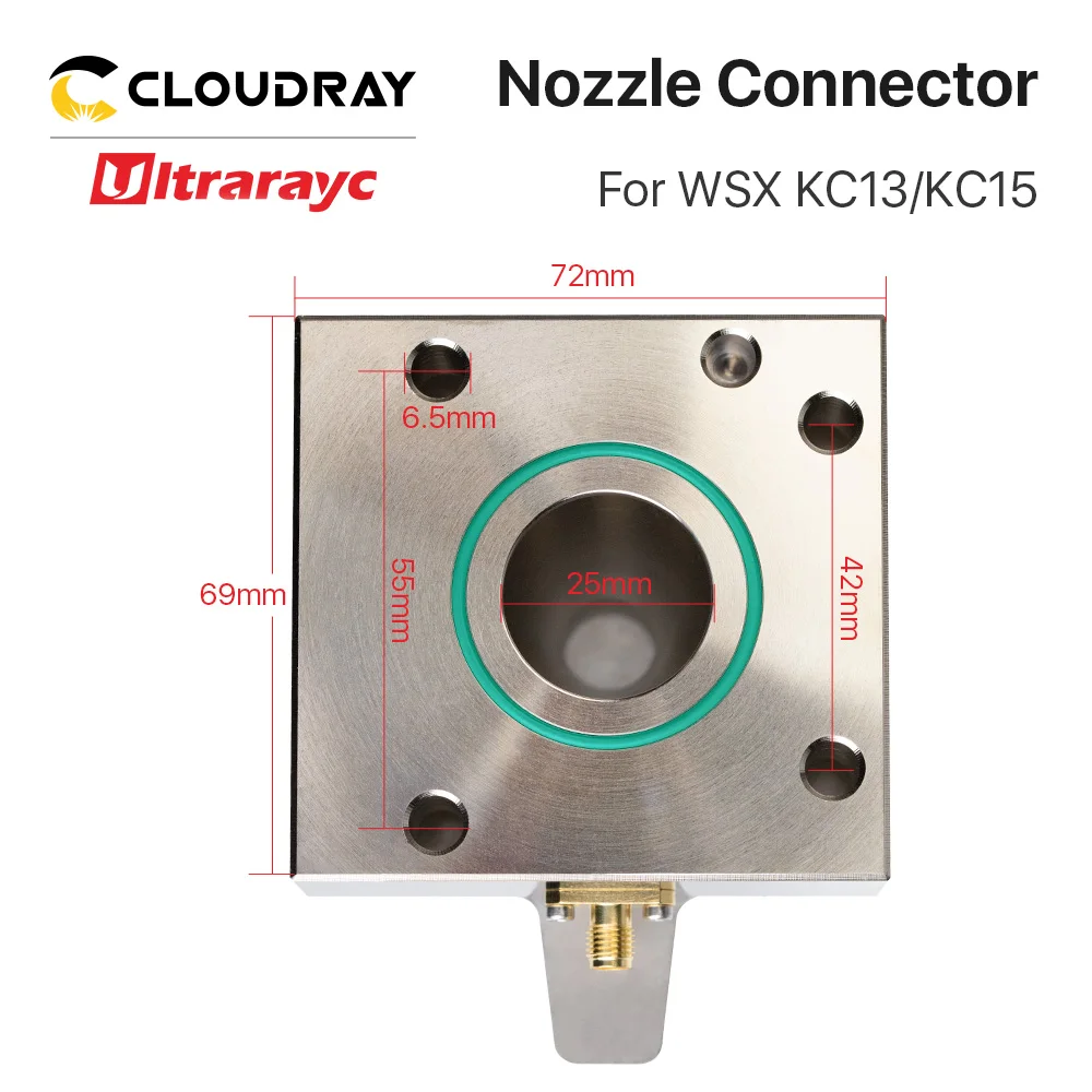 Imagem -03 - Conector do Bocal de Ultrarayc Wsx Que Detecta Peças Conector Cerâmico para a Cabeça de Corte Kc13 Kc15 do Laser da Fibra de Wsx Máquina de Corte do Metal