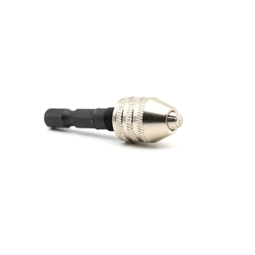 0.3-3.2มม.ความแม่นยำสูง Keyless Drill Chuck 1/4 Hexagon Shank,สามกรรไกรสว่าน Chuck Adapter สำหรับไดร์เวอร์ผลกระทบ Quick Connect