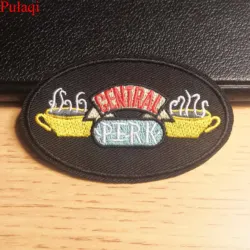 Pulaqi Friends Tv Show Patch Embroidered Iron On Patches For Clothing Sew Applique Sewing Patches Fabric Stripes For Clothes DIY