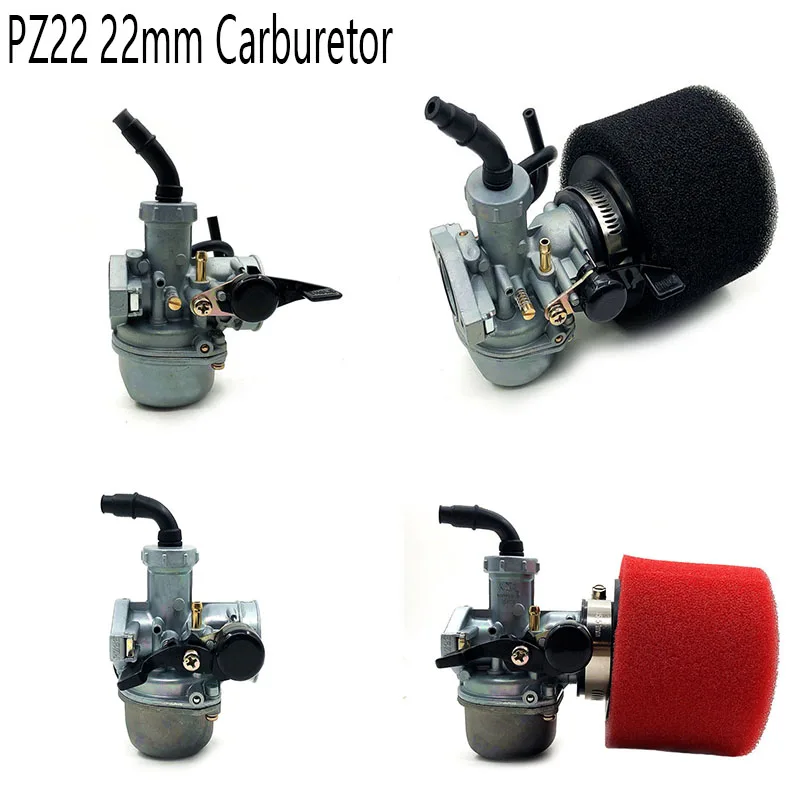 PZ22 22mm carburetor and 38mm air filter for Park 125cc KAYO Apollo BSE Xmotos Kandi / dust / ATV monkey motorcycles