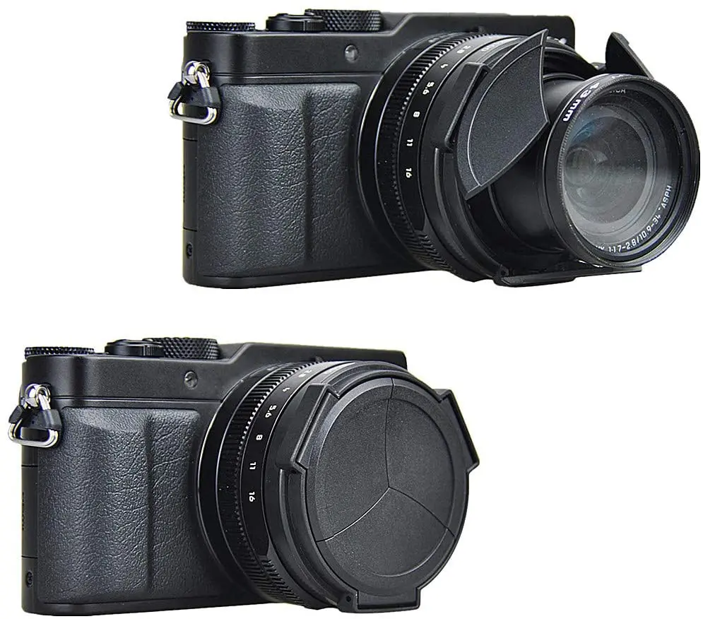 Jjc DMW-LFAC1 Auto Lenskap Voor Leica D-Lux8 D-LUX 7 D-LUX(Typ 109) Panasonic Lumix DMC-LX100 DMC-LX100II DC-LX100M2