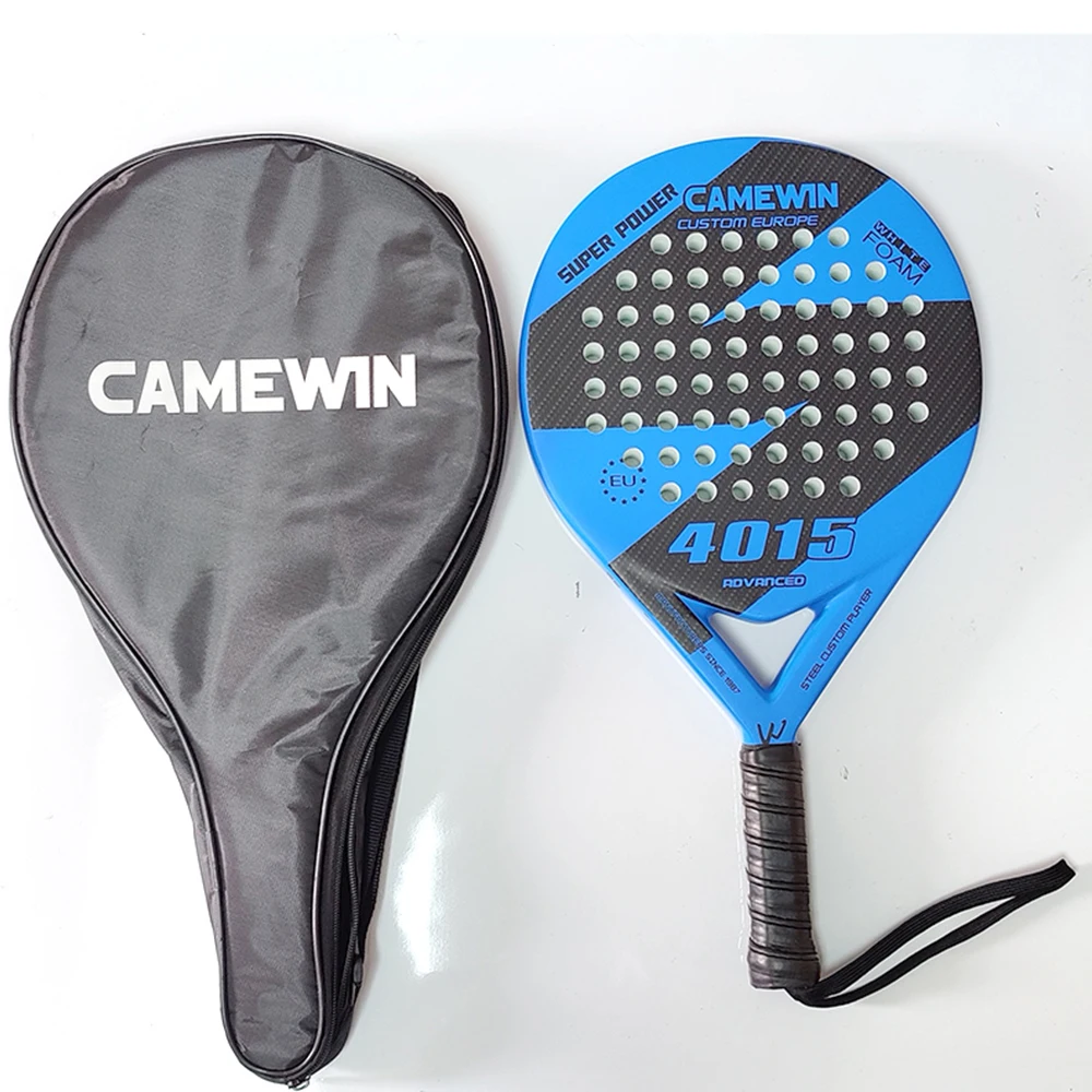 Professional Full Carbon Beach Tennis Paddle Racket Soft EVA Face Tennis Raqueta With Bag For Adult